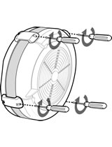 Replace the outer cover and fasten with the four screws that hold the cover together.